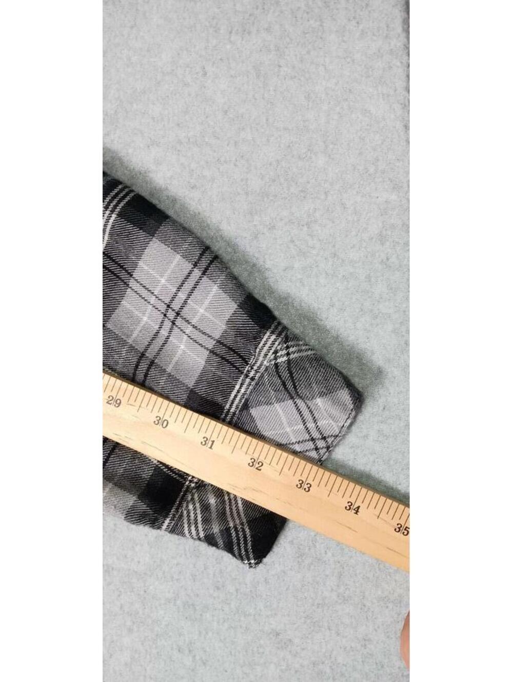 Torrid Long Sleeve Button Up Flannel Shirt Womens Size 5XL Gray Plaid Super Soft - Picture 5 of 12